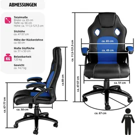 Tectake Tyson schwarz/blau