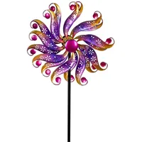 Formano Buntes Windrad Blume Garten Metall Windspiel Windmühle 122