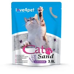 Silikon-Katzenstreu Sand Lavendel 3.8l (Rabatt für Stammkunden 3%)