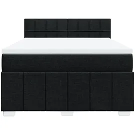 vidaXL Boxspringbett 140 x 200 cm Schwarz