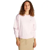 Tommy Hilfiger Damen Sweatshirt Contrast Flag Regular Fit, Rosa