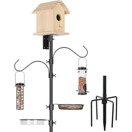 luxuskollektion Vogelhaus Stangenhalterungsset 196 cm verstellbar schäferhaken