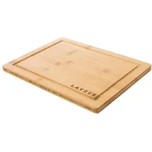 layzee Schneidebrett aus Holz 1 Set 34 x 25 cm Braun