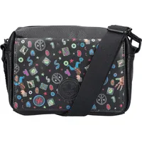 Rieker Damen H1455 Umhängetasche, Schwarz