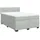 vidaXL Boxspringbett mit Matratze Hellgrau 160x200 cm Samt
