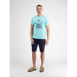 LERROS T-Shirt manuell designter Frontprint » Iced Mint - XL