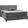 Jockenhöfer Boxspringbett »Jessica inklusive 9cm Kaltschaum-Topper« und 7-Zonen-TTFK-Matratze (H3,H3/H4 oder H4), Liegefläche 180x200cm grau Flachgewebe B/L: ca. 180x200 cm - grau