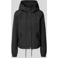 Vero Moda Boxy Fit Parka mit Kapuze Modell 'ZOA', Black, L