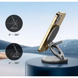 Forever magnetisches drahtloses Ladegerät 15W grau 3in1