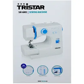 Tristar Nähmaschine, 14 Stichprogramme, 4-Stufen-Knopfloch, Freiarm, LED-Licht, Rückwärtsnähen, Automatischer Einfädler & Fadenschneider, Mit ...