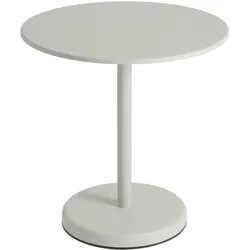 Muuto Linear Steel Tisch, Ø 70 cm, grau