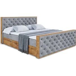 altdecor Boxbett 180 x 200 cm H3 Grau