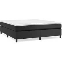 vidaXL Bettgestell Schwarz 180x200 cm Kunstleder