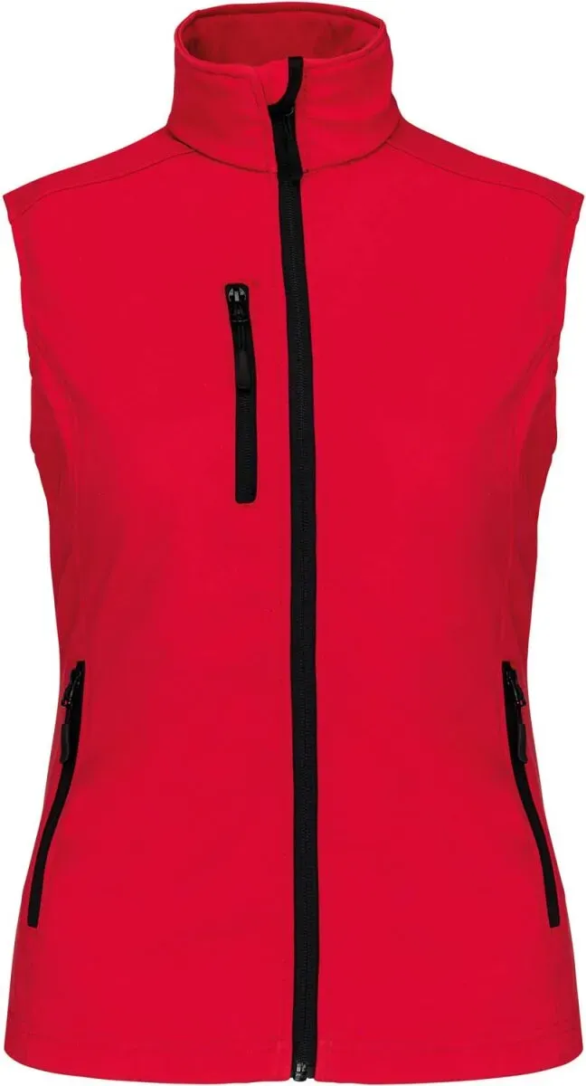 Kariban Damen 3-Lagen Softshell Gilet Bodywarmer K404 red M
