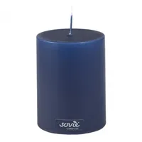 Sovie CANDLES Stumpenkerze 100 mm dunkelblau
