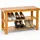 Tectake Schuhbank 70 x 46 x 28 cm braun / lackiert
