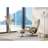 Stressless Relaxsessel STRESSLESS View Sessel Gr. Leder BATICK, Cross Base Wenge, Rela x funktion-Drehfunktion-PlusTMSystem-Gleitsystem-BalanceAdaptTM, B/H/T: 91 cm x 110 cm x 85 cm, beige (cream batick) Lesesessel und Relaxsessel