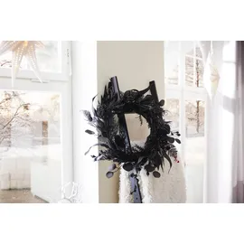 Creativ green Kunstkranz »Mix-Kranz« mit außergewöhnlicher Farbgebung schwarz