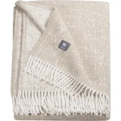 Wohndecke MUSTERRING "Ease", beige, B:140cm L:200cm, 50% Baumwolle, 50% Polyester, Wohndecken, mit hohem Baumwollanteil