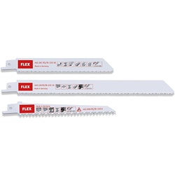 Flex Säbelsägeblatt-Sortiment für Metall, Holz, Kunststoffe, RS/Bi-Set/ 3er Pack