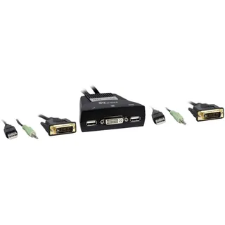 Inter-Tech KVM-LS-21DA DVI / USB / Audio