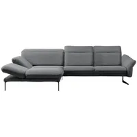 Himolla Ecksofa, Hellgrau, Textil, 4-Sitzer, Ottomane links, L-Form, 299x203 cm, Blauer Engel, Goldenes M, Made in Germany, Emas, Typenauswahl, Lederauswahl, Stoffauswahl, Sitzqualitäten, seitenverkehrt erhältlich, Hocker Rücken echt, individuell planbar, Wohnzimmer, Sofas & Couches, Wohnlandschaften, Ecksofas