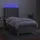 vidaXL Boxspringbett mit Matratze & LED Hellgrau 100x200 cm Stoff