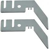 LUORNG 2PCS Doppel-Querstangen-Aufhänger Silber Hochzeit Draperie Hintergrund Rack Doppel Horizontale Stange Aufhänger Zubehör für Hochzeit Hintergrund Vorhang Rohr Vorhängen Halterung