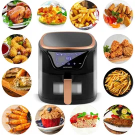 Berdsen Heißluftfritteuse BD-652 schwarz/gold
