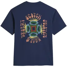 Scotch & Soda Front & Back Artwork Tee blau M