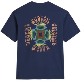 Scotch & Soda Front & Back Artwork Tee blau M