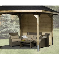 WEKA Wandelement für Gartenhäuser, Holz - beige