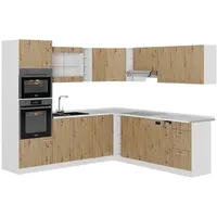 Vicco Winkelküche R-Line L-Form 237 x 247 cm Weiß