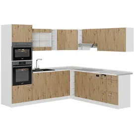 Vicco Winkelküche R-Line L-Form 237 x 247 cm Weiß