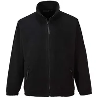 PORTWEST Argyll warme Fleecejacke, Größe: 4XL, Farbe: Schwarz, F400BKR4XL