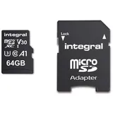 Integral Micro SDXC-Card 64GB Classe 10 UHS-I V30 A1 R100 MB/s