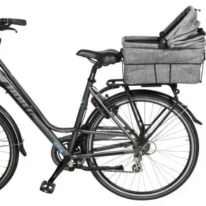 Animal Boulevard fietsmand & draagtas voor bagagedrager - grijs  Per stuk
