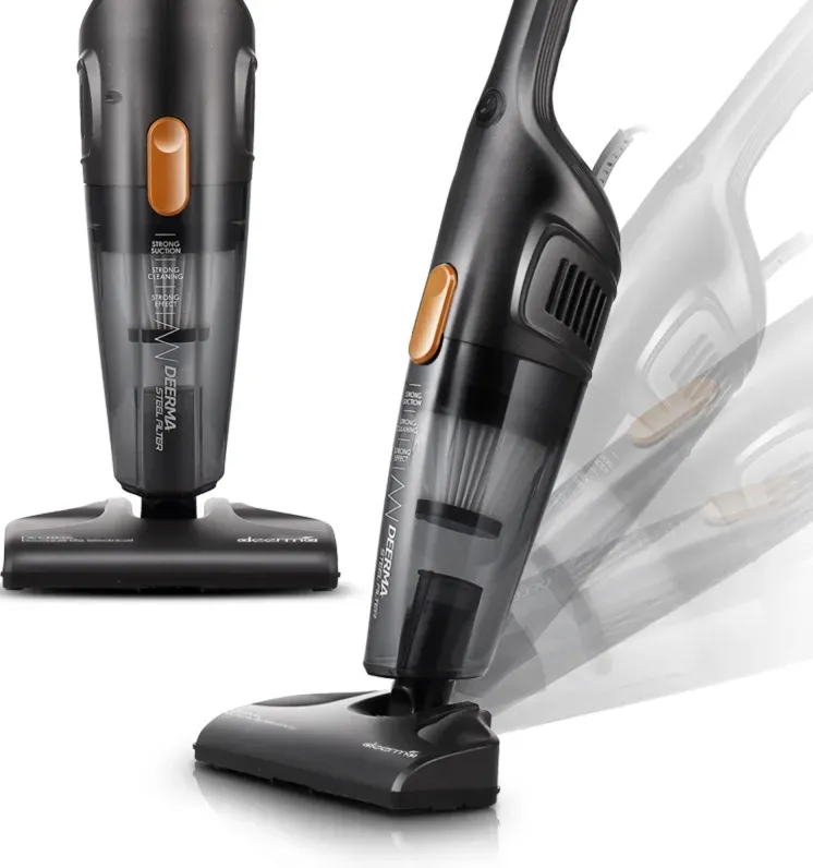 Deerma DX115C, kabelgebundener 2-in-1 Handstaubsauger, 600 W Saugleistung, 15 kPa, HEPA- & Schwammsieb-Filterung, 1,2 l Sichtbarer Staubbehälter, einfache Montage mit schlankem Design, zeitlich begrenzte Aktion