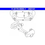 ATE Halter, Bremssattel 11.8170-0600.1