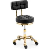 Physa Physa, Rollhocker mit Lehne Friseurhocker Kosmetikhocker höhenverstellbar 150kg