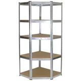 Trutzholm Eckregal 180x75x40 cm Schwerlastregal 875kg Steckregal 180x75x40cm Lagerregal Kellerregal 875 k...
