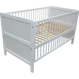 Micoland Kinderbett Juniorbett Beistellbett 3in1 weiß
