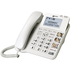Geemarc Geemarc CL595 Schnurgebundenes Seniorentelefon Anrufbeantworter, Frei Seniorentelefon