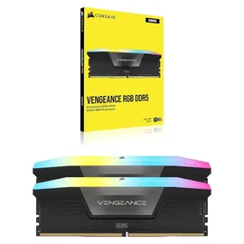 Corsair 32GB (2x16GB) CORSAIR VENGEANCE RGB DDR5-5200 RAM CL40 Arbeitsspeicher Kit