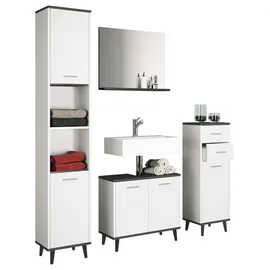 VCM Landos 60 x 56 x 28 cm weiß/anthrazit