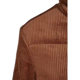 URBAN CLASSICS Ladies Corduroy Puffer Jacket - Braun