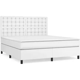 vidaXL Boxspringbett 180 x 200 cm Weiß