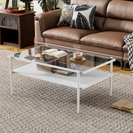 Okwish Grau/Weiß Glas 61,5 x 45 x 97,5 cm