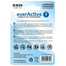 Everactive Akku D 10000 mAh 2 St.