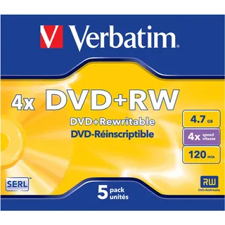 Verbatim DVD+RW 4.7GB 5er